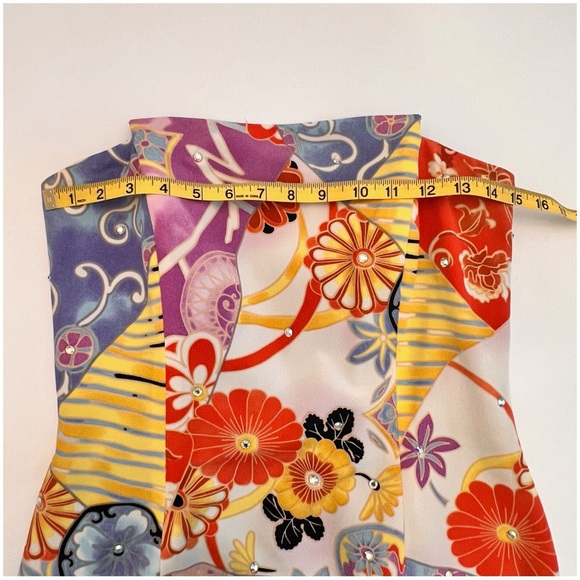 David Meister Floral Strapless Dress Size 8 - Picture 5 of 16